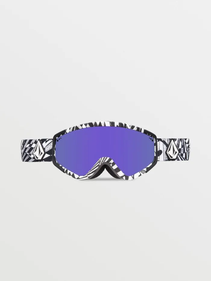 MensWomensKids Accessories Volcom Attunga Goggle 8211 Op Art Purple ChromeBL