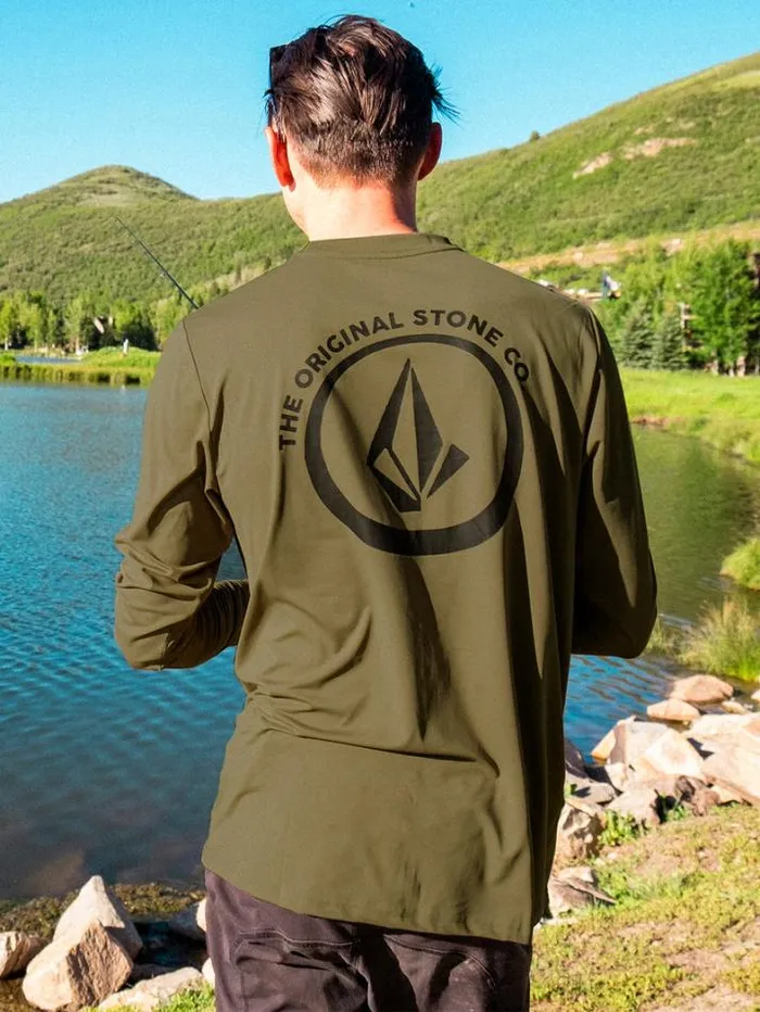 MensWomens Rashguards Volcom Taunt Long Sleeve Shirt 8211 Military