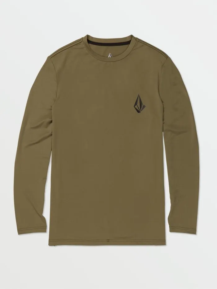 MensWomens Rashguards Volcom Taunt Long Sleeve Shirt 8211 Military