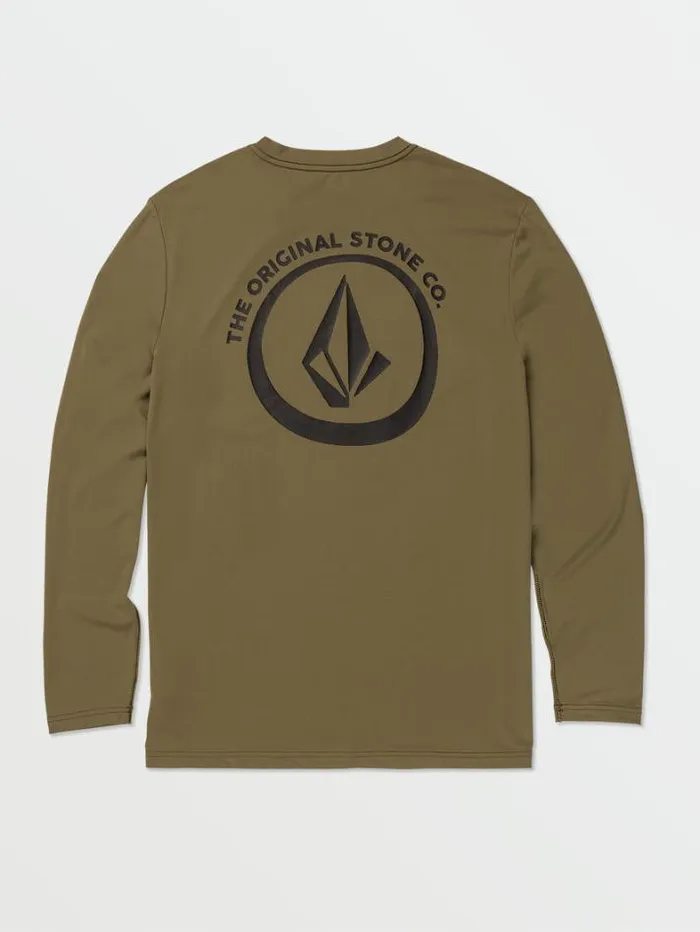 MensWomens Rashguards Volcom Taunt Long Sleeve Shirt 8211 Military