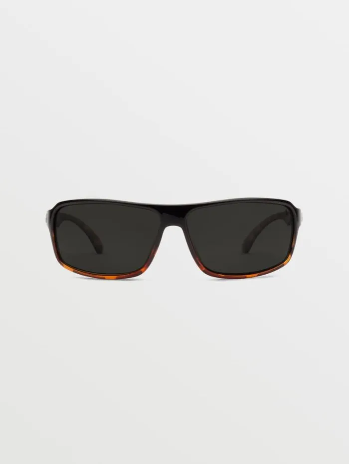 MensWomens Sunglasses Volcom Corpo Class Sunglasses 8211 Gloss DarksideGray Polar