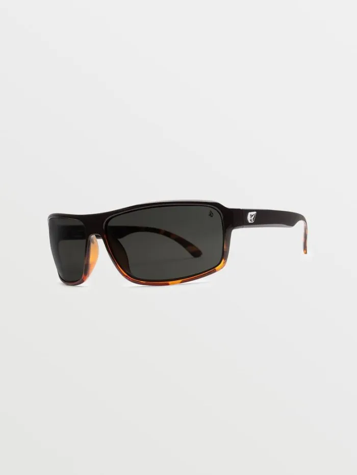 MensWomens Sunglasses Volcom Corpo Class Sunglasses 8211 Gloss DarksideGray Polar