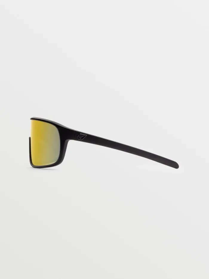 MensWomens Sunglasses Volcom Macho Sunglasses 8211 Matte BlackGray Red Chrome
