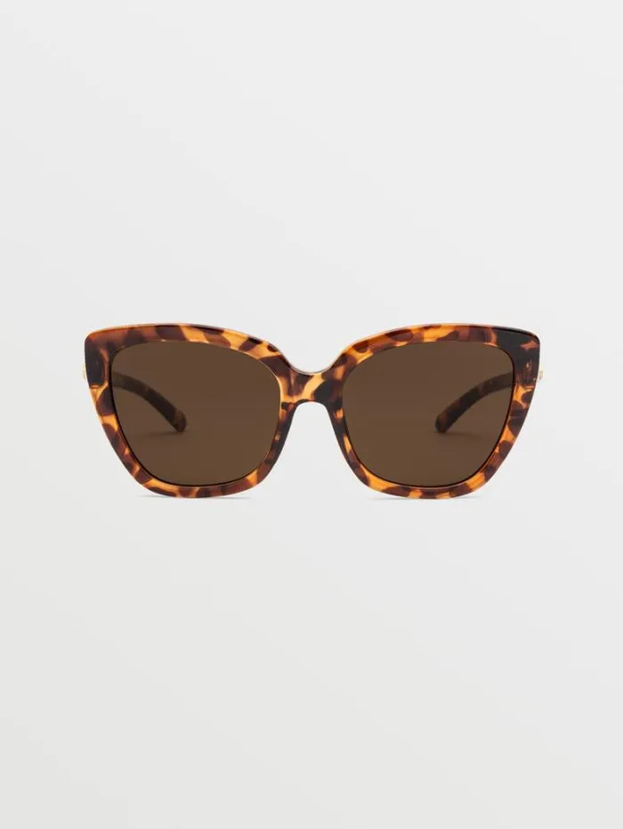 MensWomens Sunglasses Volcom Milli Sunglasses 8211 Gloss TortBronze