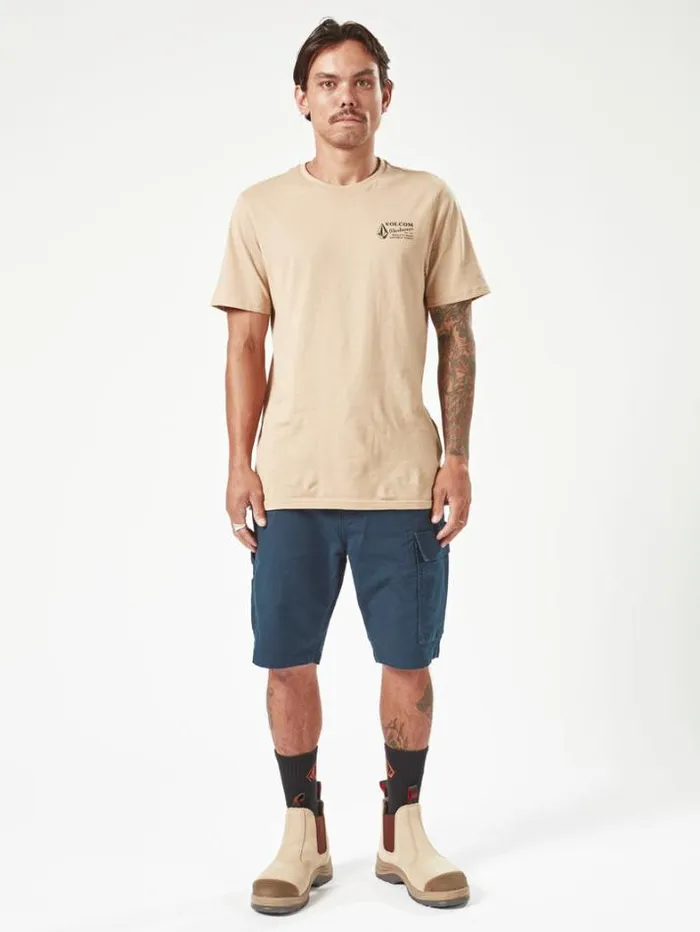 MensWorkwear Shorts Volcom Workwear Caliper Work Shorts 8211 Navy