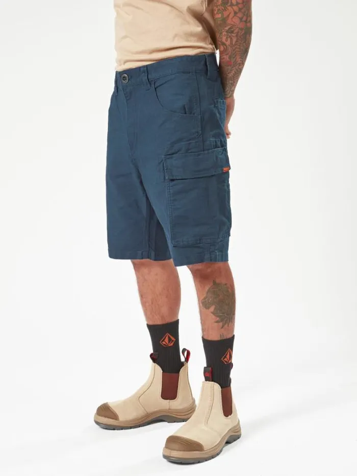 MensWorkwear Shorts Volcom Workwear Caliper Work Shorts 8211 Navy