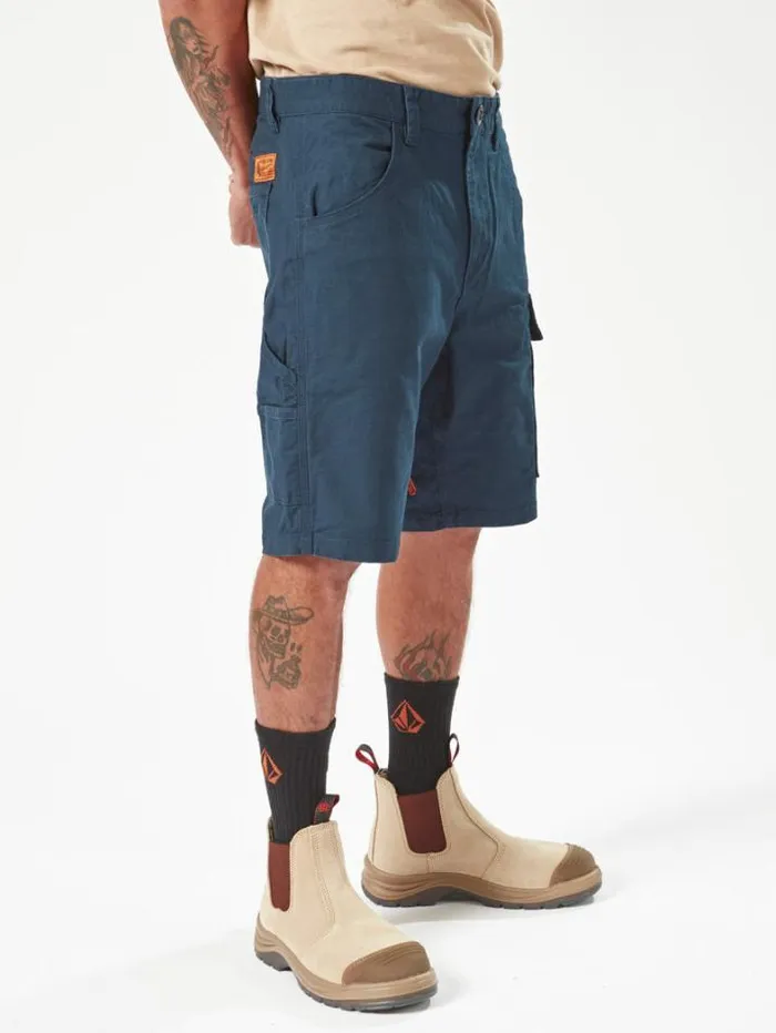 MensWorkwear Shorts Volcom Workwear Caliper Work Shorts 8211 Navy