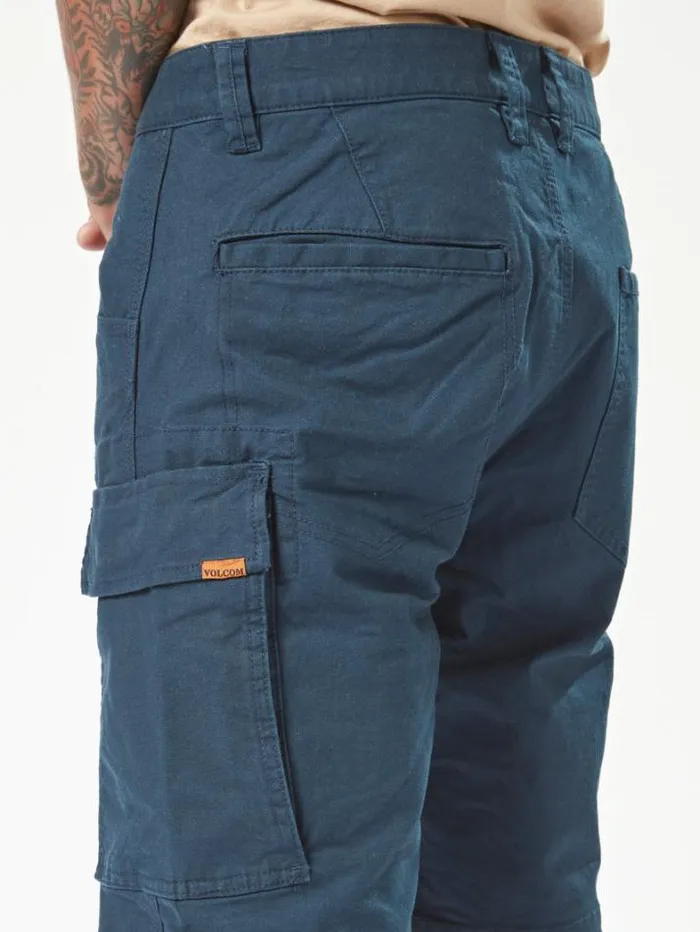 MensWorkwear Shorts Volcom Workwear Caliper Work Shorts 8211 Navy