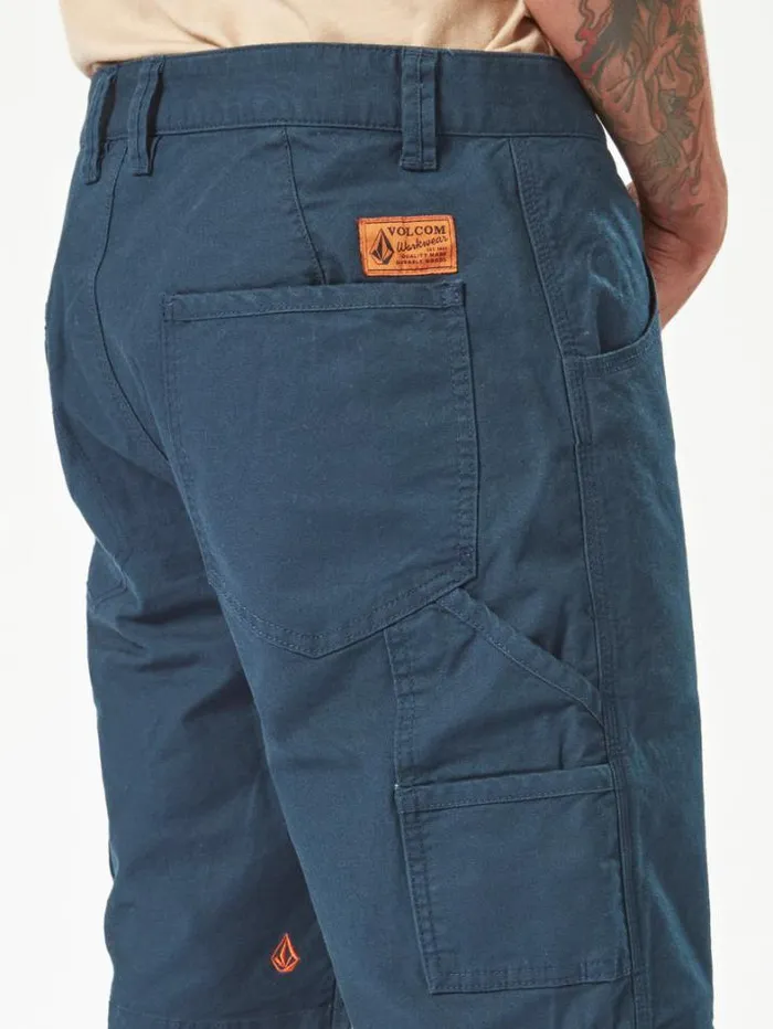 MensWorkwear Shorts Volcom Workwear Caliper Work Shorts 8211 Navy