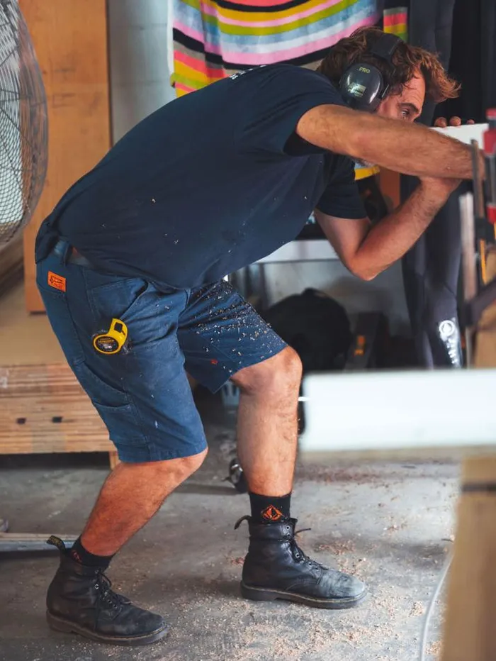 MensWorkwear Shorts Volcom Workwear Caliper Work Shorts 8211 Navy