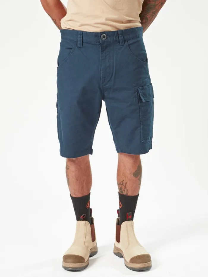 MensWorkwear Shorts Volcom Workwear Caliper Work Shorts 8211 Navy
