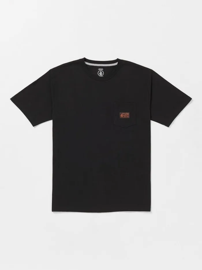 MensWorkwear TShirts and Tanks Volcom Workwear Certifico Short Sleeve Tee 8211 Black