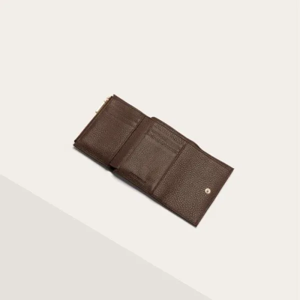 Metallic Soft Fondant Brown Women Coccinelle Wallets and Small Leather Goods