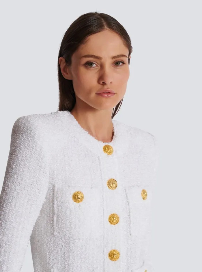 Miami Tweed 4pocket Jacket White Women Balmain Jackets And Blazers