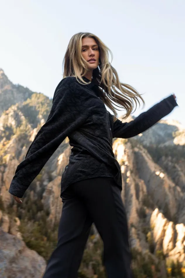 Mikayla Button Up In Black Black Women Bohme Tops