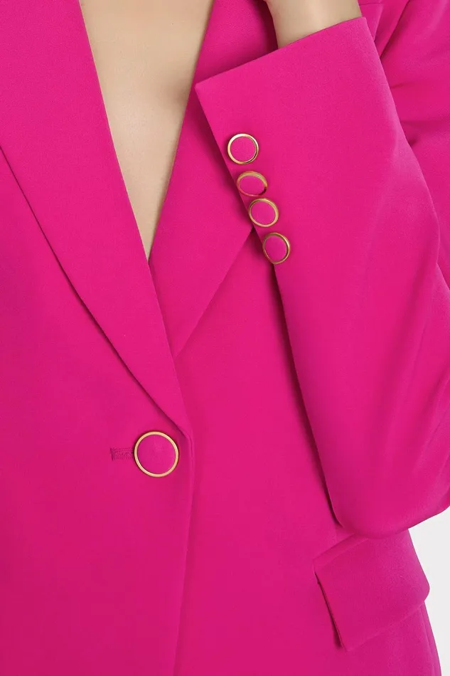 Milly Avery Cady Blazer Fuchsia Women Matching Sets