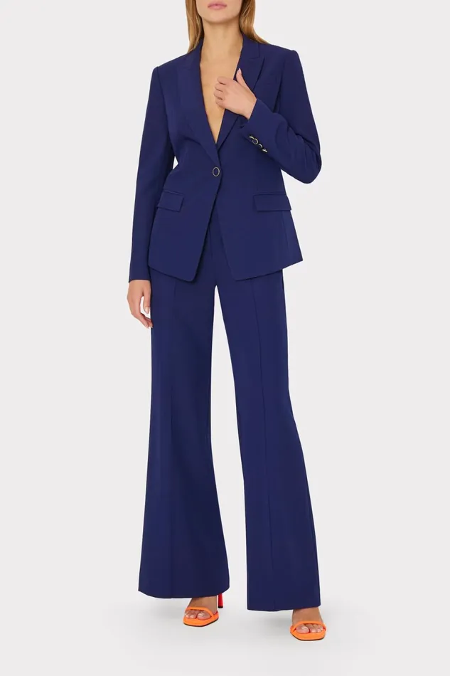 Milly Avery Cady Blazer Navy Women Blazers