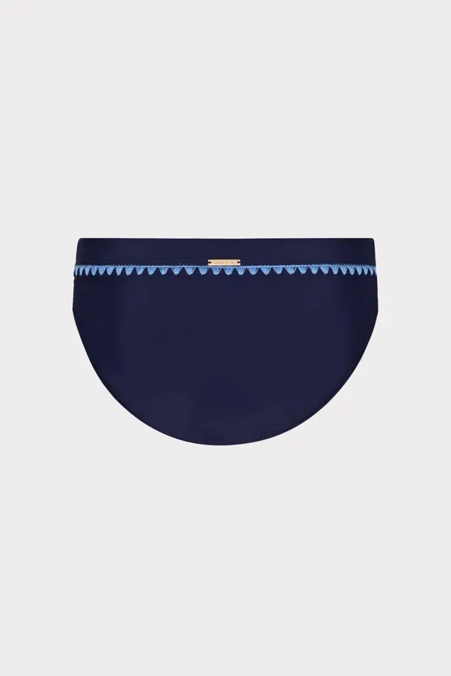 Milly Crochet Stitch Bikini Bottom Navyblue Women Bikinis