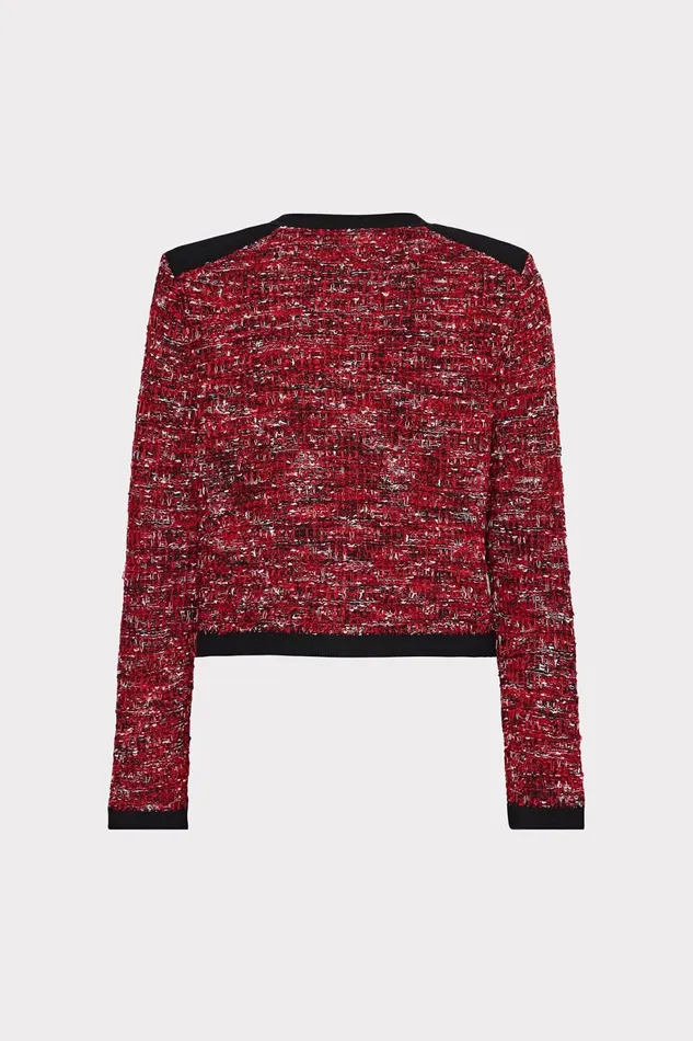Milly Kelly Textured Knit Cardigan Claret Women Sweaters and Knits Milly Kelly Textured Knit Cardigan Claret Women Sweaters and Knits
