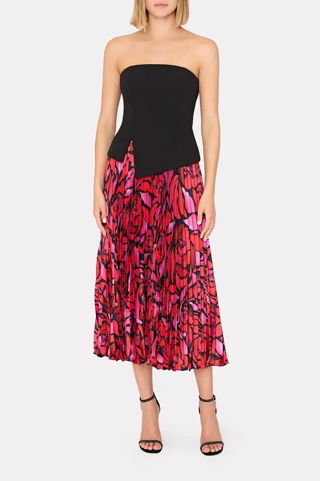 Milly Lana Cady Strapless Top Black Women Matching Sets Milly Lana Cady Strapless Top Black Women Matching Sets