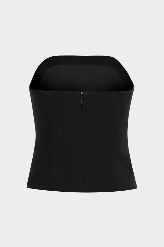 Milly Lana Cady Strapless Top Black Women Matching Sets Milly Lana Cady Strapless Top Black Women Matching Sets