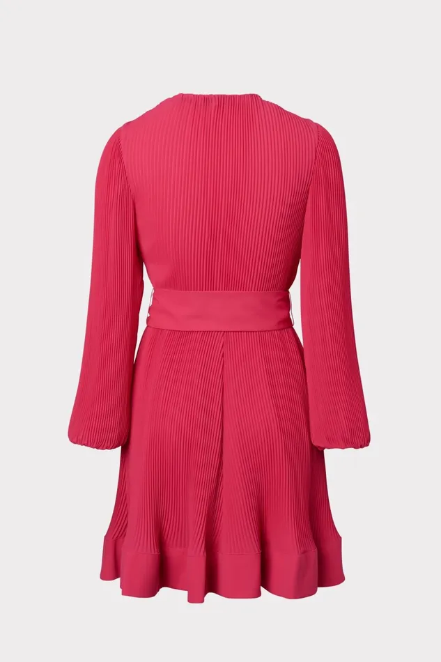 Milly Liv Pleated Dress Milly Pink Women Dresses
