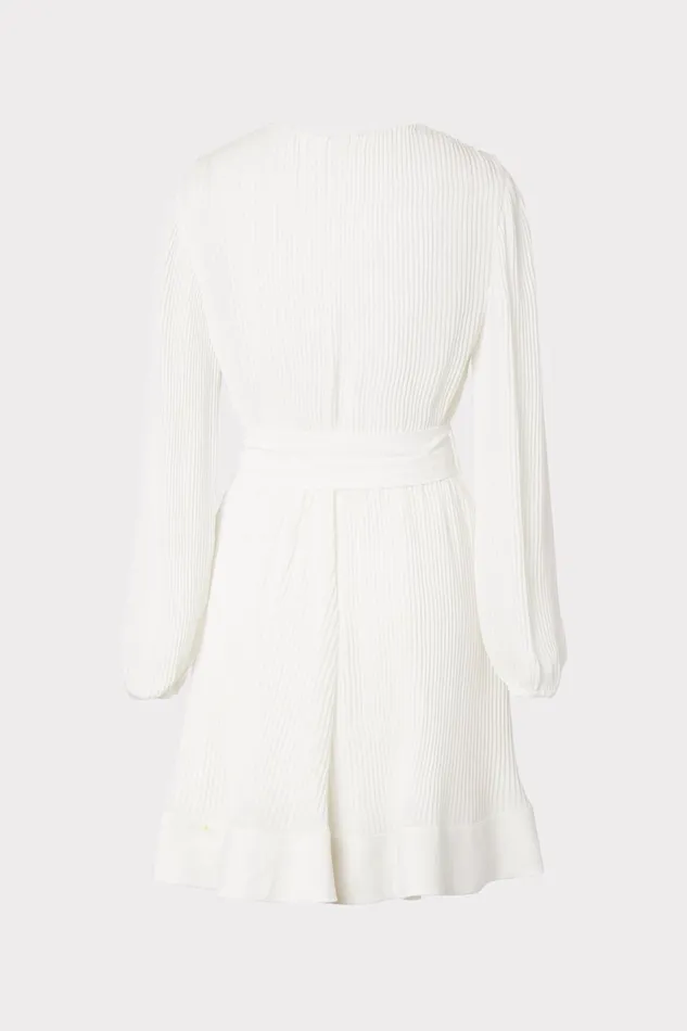 Milly Liv Pleated Dress White Women Dresses