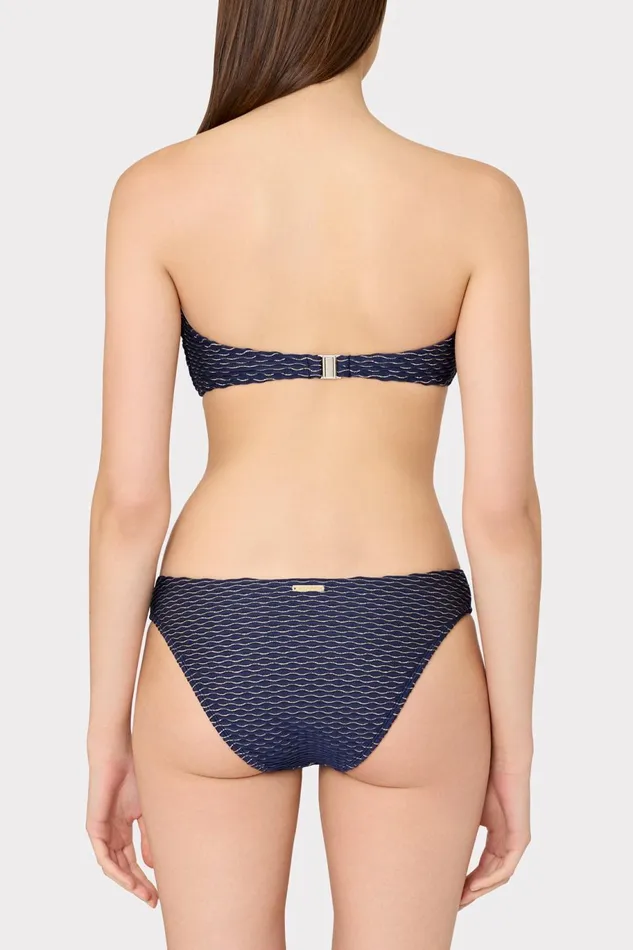Milly Margot Textured Waves Bikini Bottom Navy Women Bikinis Milly Margot Textured Waves Bikini Bottom Navy Women Bikinis