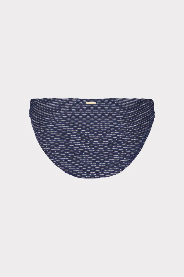 Milly Margot Textured Waves Bikini Bottom Navy Women Bikinis Milly Margot Textured Waves Bikini Bottom Navy Women Bikinis