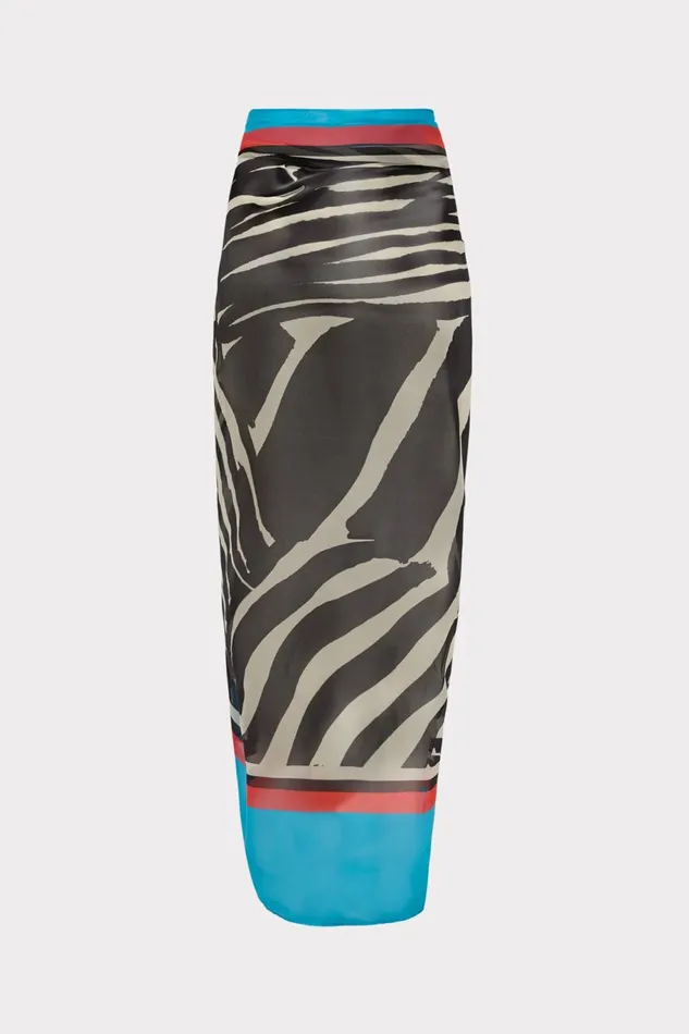 Milly Mosaic Zebra Sarong Multi Women Swim and Coverups Milly Mosaic Zebra Sarong Multi Women Swim and Coverups