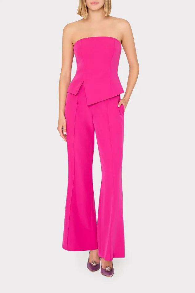 Milly Nash Cady Pants Fuchsia Women Pants