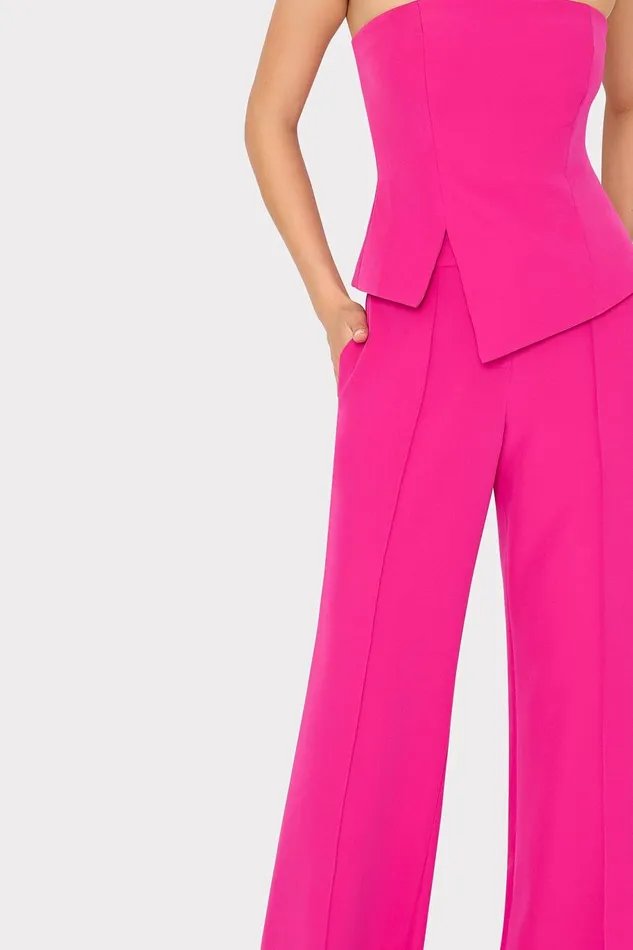 Milly Nash Cady Pants Fuchsia Women Pants