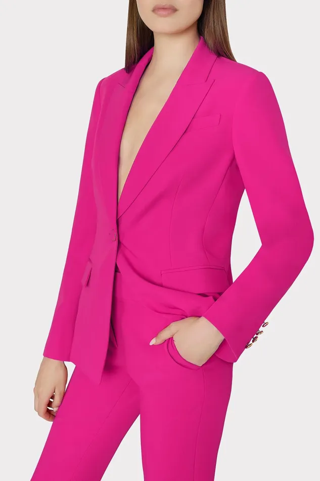 Milly Nicola Cady Pants Fuchsia Women Pants
