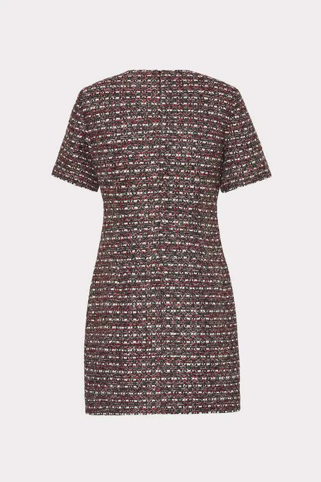 Milly Nyah Tweed Crystal Embellished Mini Dress Scarlet Multi Women Dresses Milly Nyah Tweed Crystal Embellished Mini Dress Scarlet Multi Women Dresses