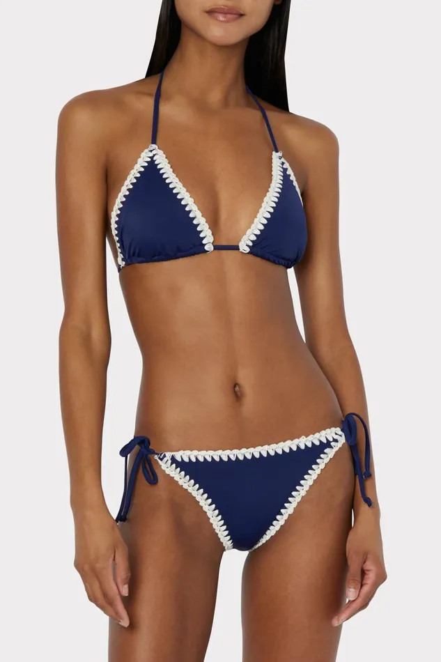 Milly Solid Bikini Bottom Navy Women Bikinis Milly Solid Bikini Bottom Navy Women Bikinis