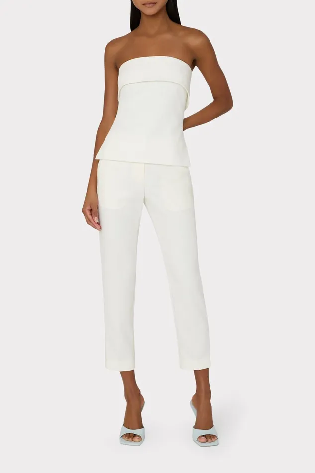 Milly Tuala Cady Top Ecru Women Matching Sets