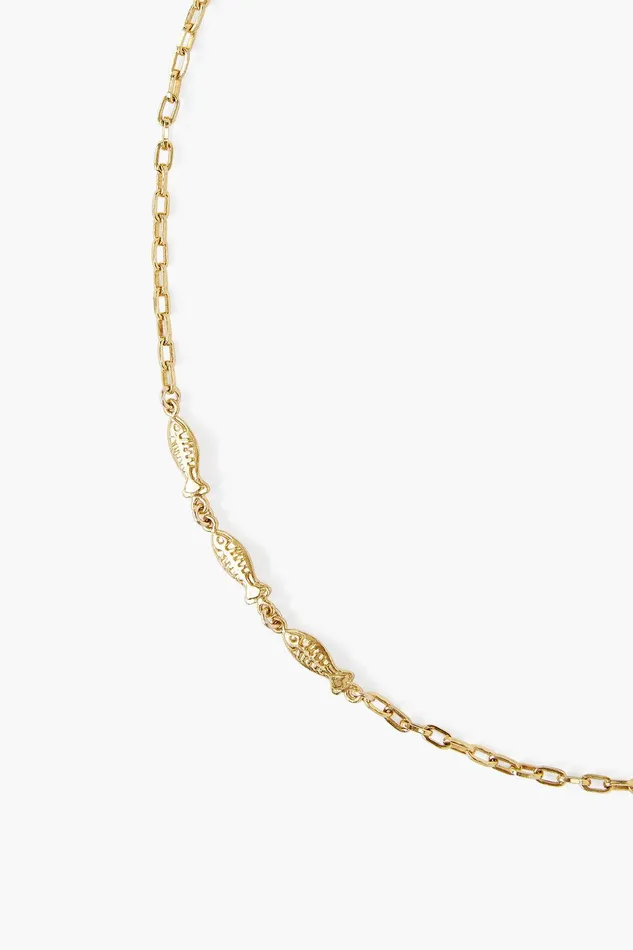 Minnow Necklace Yellow Gold Women Chan Luu Necklaces
