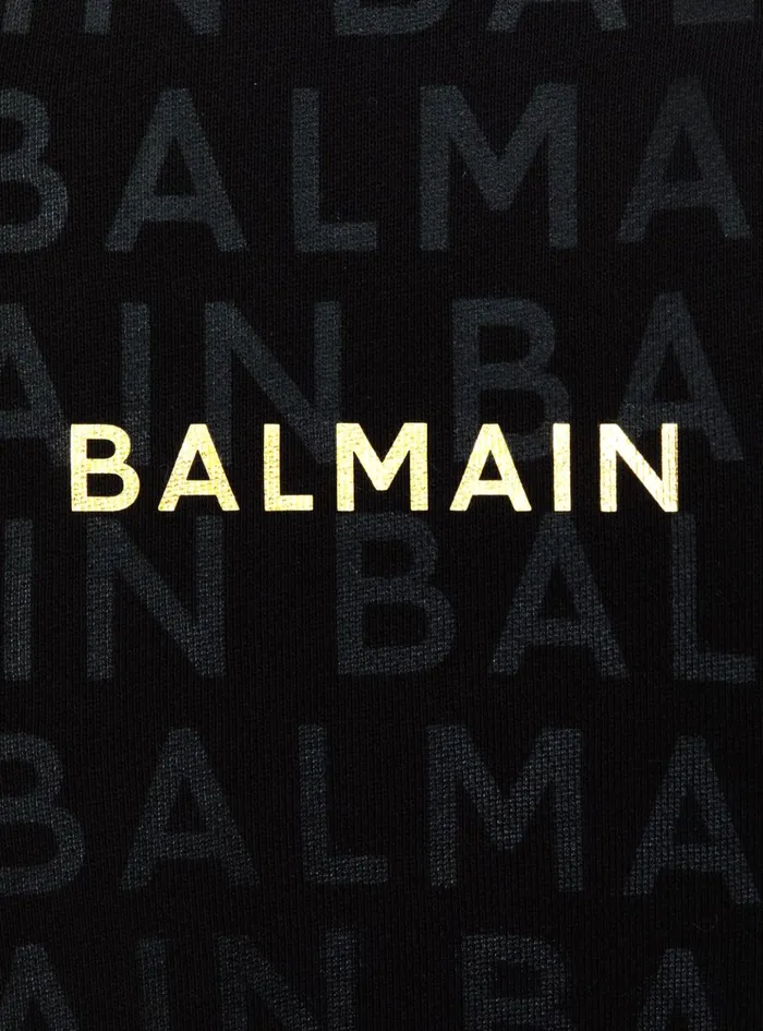 Monogrammed Jacket Black Kids Balmain