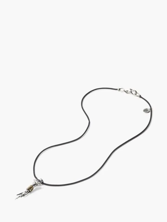 NAIL PENDANT NECKLACE Silver Accessories John Varvatos Jewelry