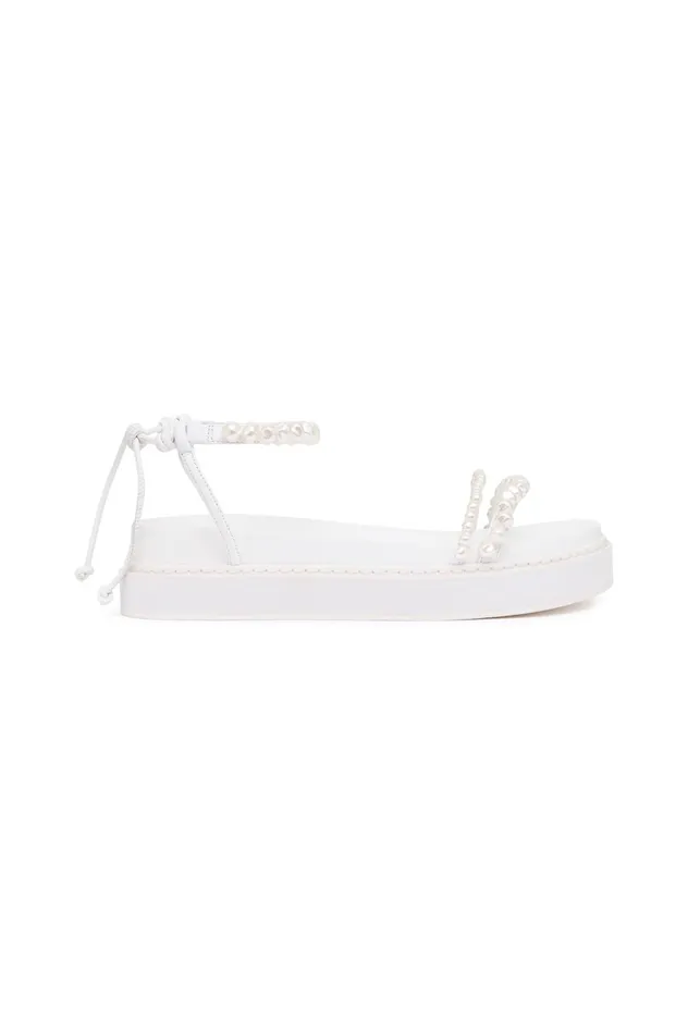 Neo Pearl Platform Sandal White Women Aje Shoes