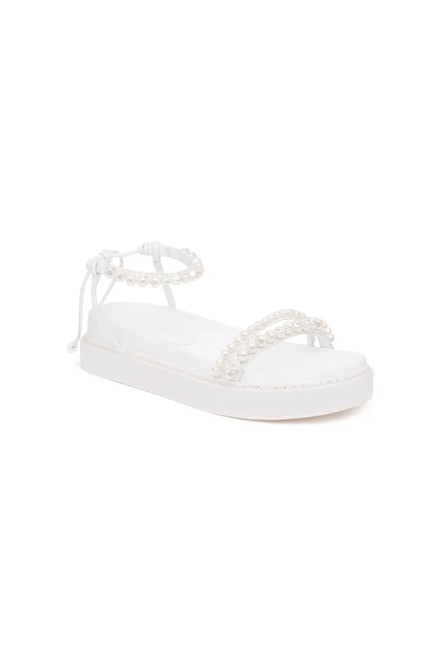 Neo Pearl Platform Sandal White Women Aje Shoes