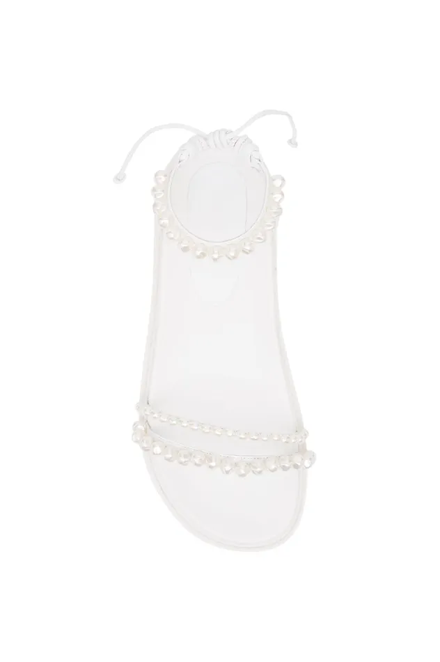 Neo Pearl Platform Sandal White Women Aje Shoes