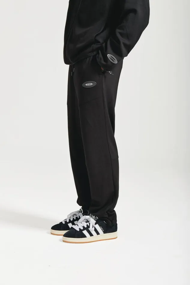 NICCE Bottoms Mens NICCE Apex Interlock Joggers Black