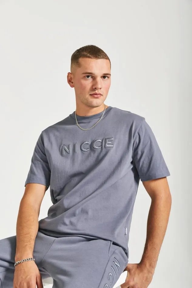 NICCE Bottoms Mens NICCE Mercury Joggers Infinity Blue