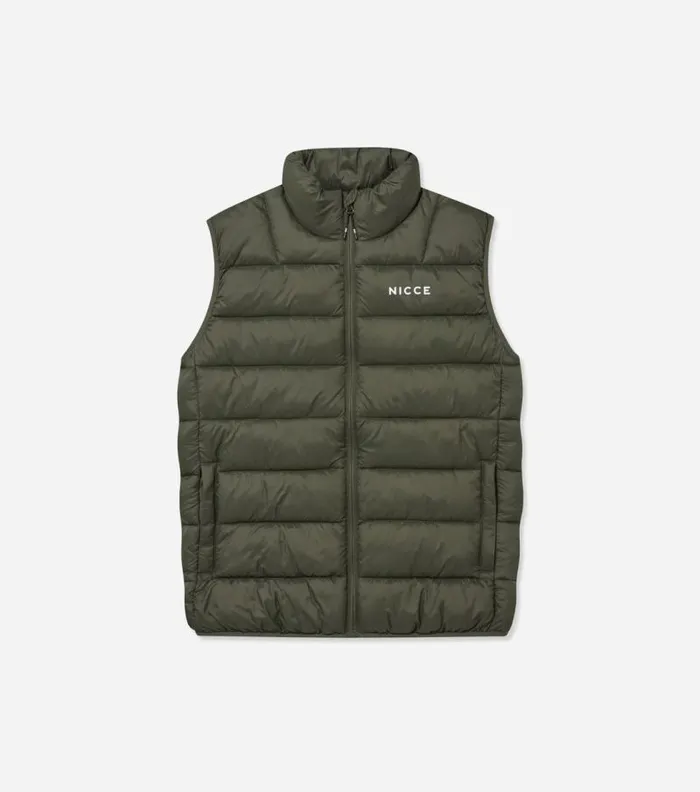 NICCE Coats and Jackets Mens NICCE Skyline Gilet Juniper Green