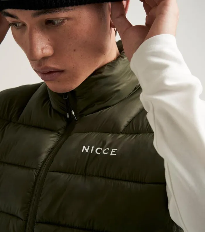 NICCE Coats and Jackets Mens NICCE Skyline Gilet Juniper Green