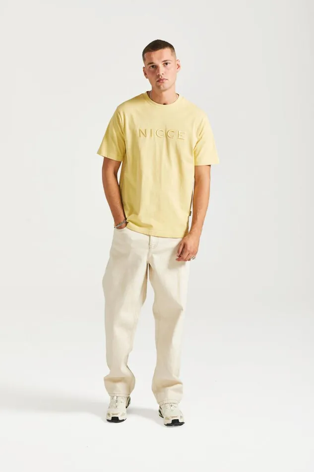 NICCE TShirts Mens NICCE Mercury Short Sleeve TShirt Gold