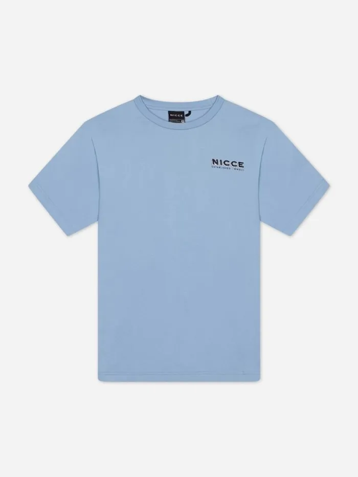 NICCE TShirts Mens NICCE Multi Logo TShirt Blue