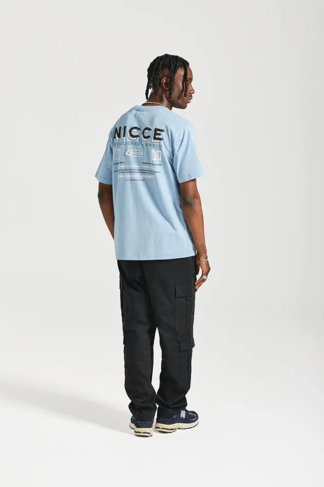 NICCE TShirts Mens NICCE Multi Logo TShirt Blue