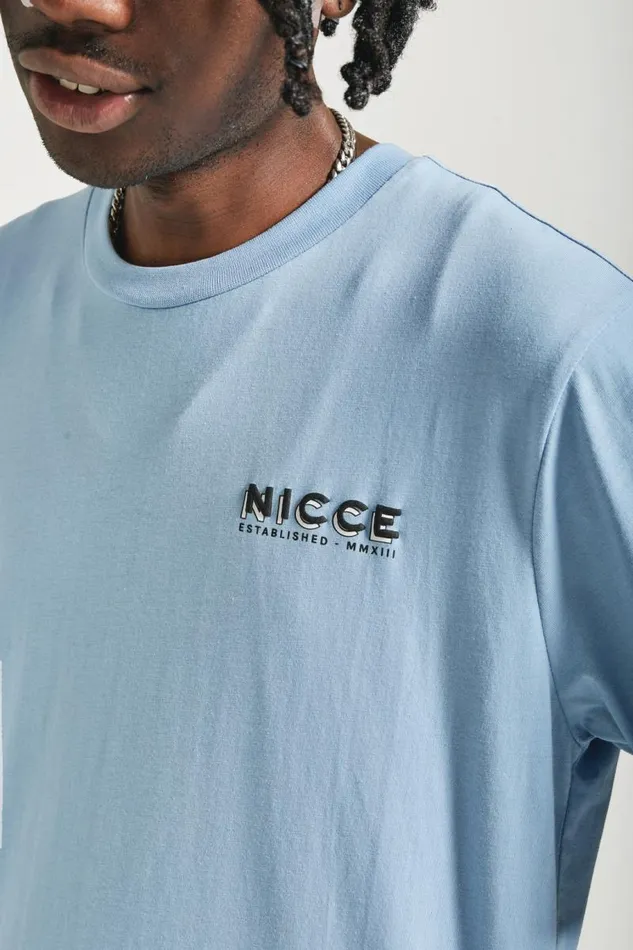 NICCE TShirts Mens NICCE Multi Logo TShirt Blue